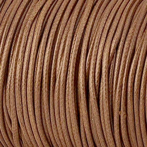 1mm Light Brown Korean Waxed Cotton Cord